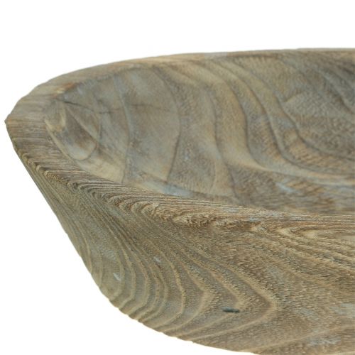 Floristik24 Dekorativ skål paulownia træ oval 44cm x 19cm H8cm