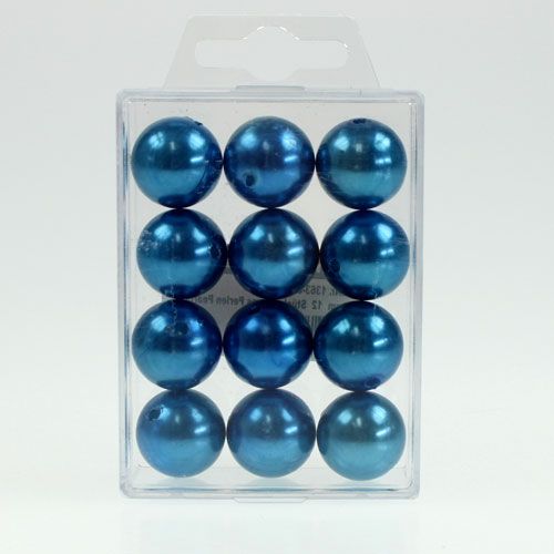 Artikel Pynteperler Ø2cm blå 12 stk