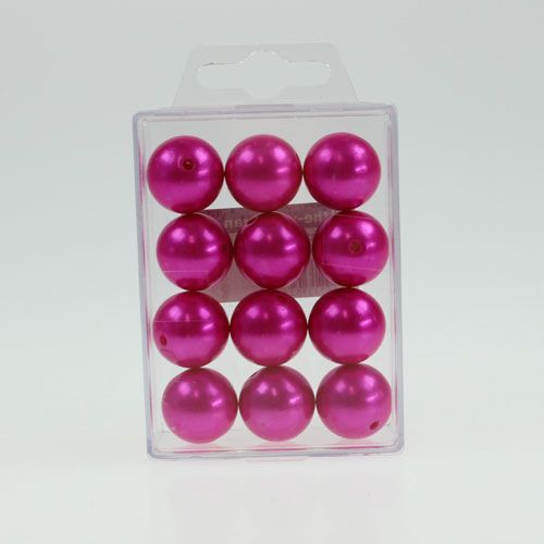 Artikel Pynteperler Ø2cm pink 12 stk
