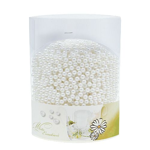 Floristik24 Perle hvid Ø6mm 200g