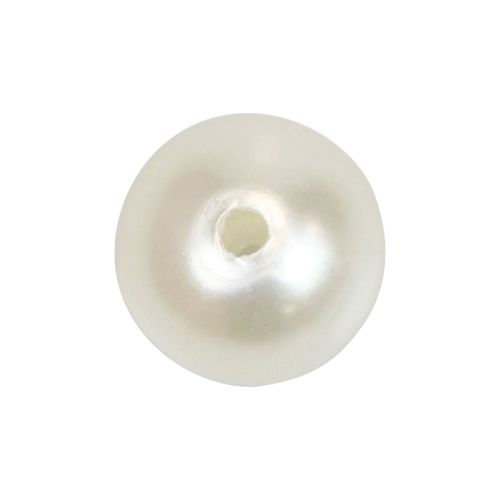 Perler til trådning af hobbyperler cremehvide 12mm 300g