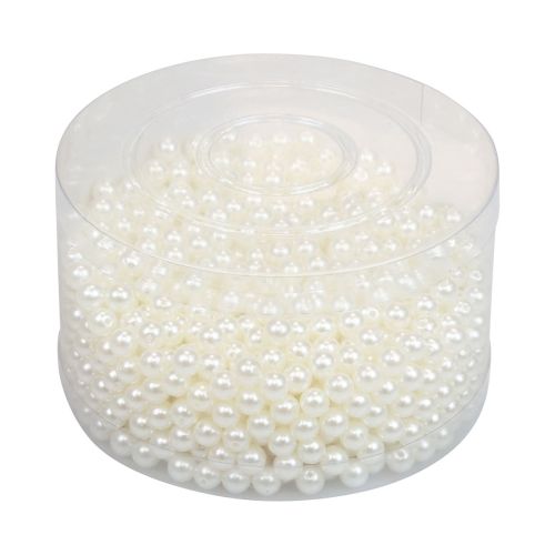 Artikel Perler til trådning af hobbyperler cremehvide 6mm 300g