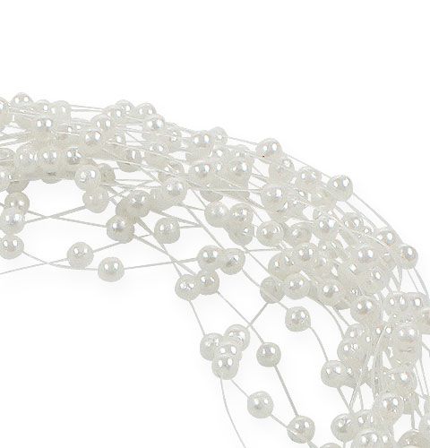 Artikel Dekorativ perlestreng 20m hvid