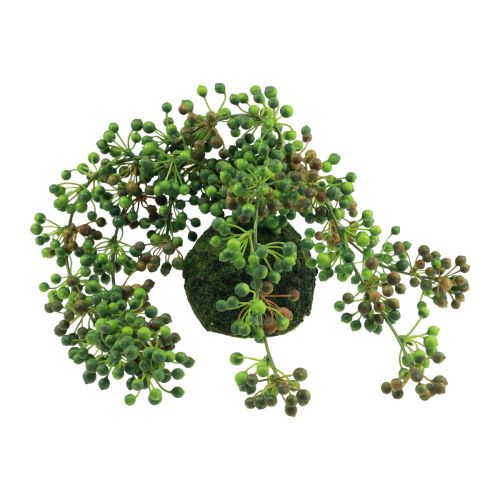 Artikel Perlerække kunstig mos kugle kunstige planter grøn 38cm