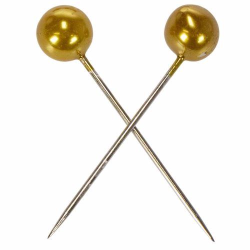 Perlehovedstifter Guld Ø15mm 75mm | Floristik24.dk