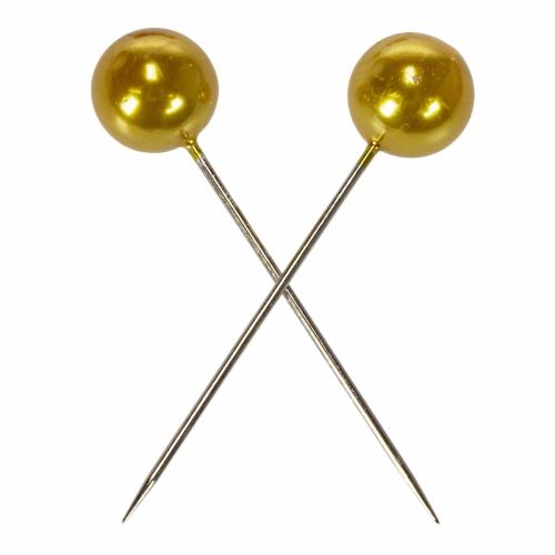 Perlehovedstifter guld Ø20mm 90mm | Floristik24.dk