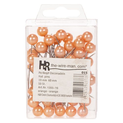 Perlestifter orange Ø10mm 60mm