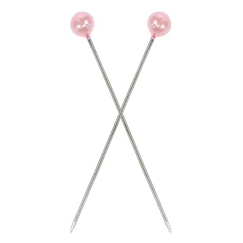 Artikel Perlehoved nåle pink Ø4mm 4cm 150 stk