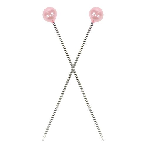 Floristik24 Perlehovedstifter pink Ø4mm 4cm 150p