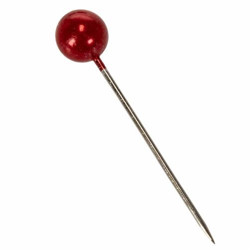 Perlehovedstifter Rød Ø15mm