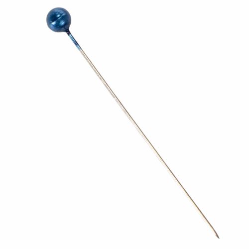 Perlehoved nåle Ø6mm 65mm blå