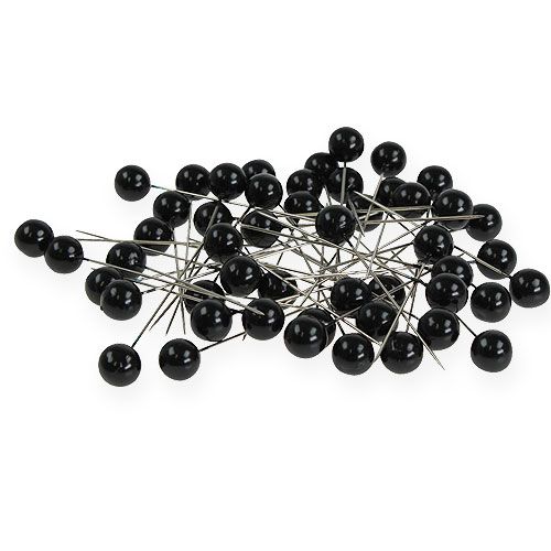 Floristik24 Perlestifter sort Ø10mm 60mm