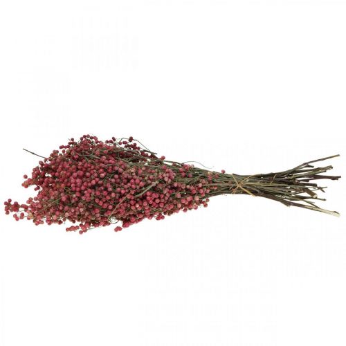 Floristik24 Peberbær, tørrede blomster, advent, pink peber, vinterpynt L40–45cm 200g