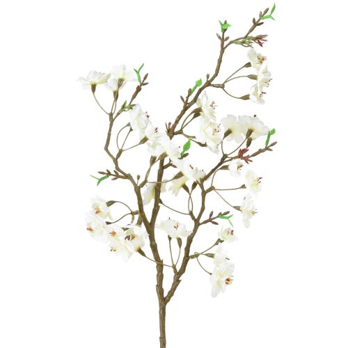 Ferskenblomst gren kunstig creme fjeder 69cm