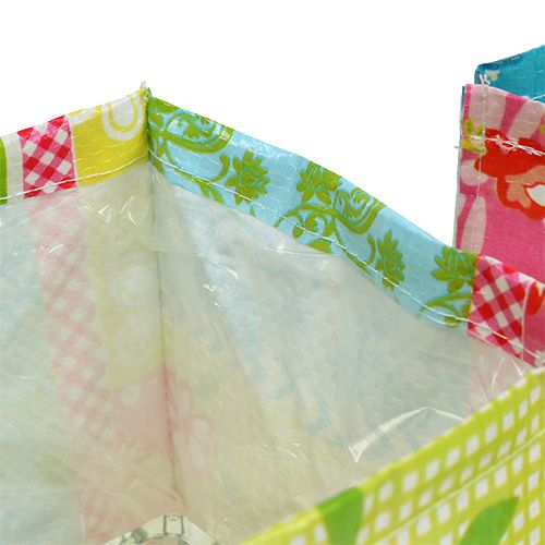 Floristik24 Plantekasse patchwork 12x12cm 6stk