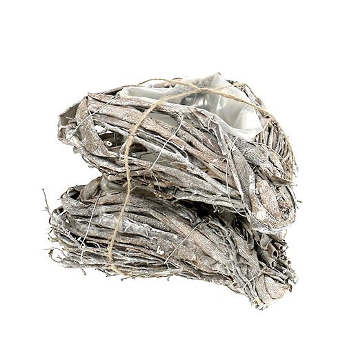 Floristik24 Plantehjerte lavet af grene 29 cm x 20 cm hvidkalkede 2stk
