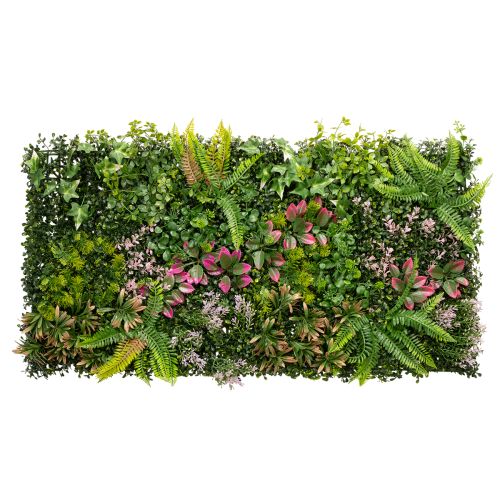 Kunstig plantevæg 100 x 55 cm lodret grønning købe | Floristik24.dk