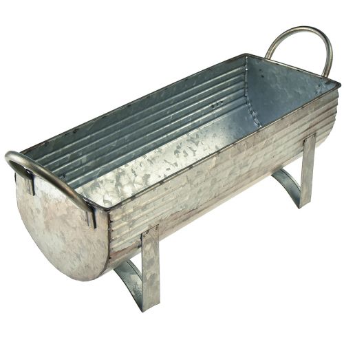 Floristik24 Plantekasse tagrende metal L44cm/37,5cm sæt med 2