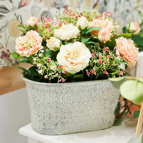 Artikel Planter zink karbad creme 36cm