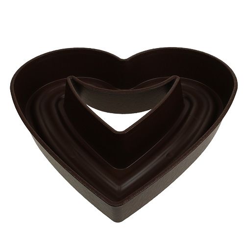 Floristik24 Plantehjerte &quot;Amora&quot; 45cm brun, 1 stk
