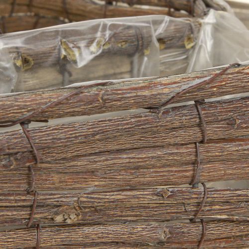 Artikel Plantehjerte Planteskål Hjerte Naturgrå 30/40 cm Sæt med 2 stk