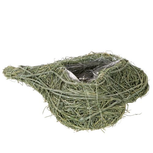 Naturligt plantehjerte til blomsterdekorationer med folie, 25 cm | Floristik24.dk
