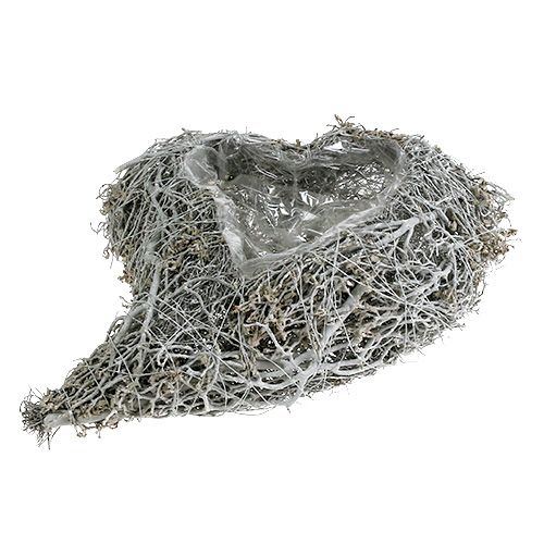 Artikel Plantehjerte vinstokke hvidt hjerte til plantning 38×32×7,5cm
