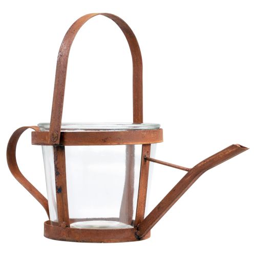 Floristik24 Vandkande dekoration lanterne plantekrukke havedekoration rust 29cm