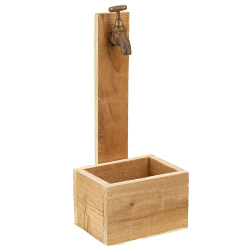 Artikel Plantekasse Træfontæne Trug Optik Naturrust L15,5cm