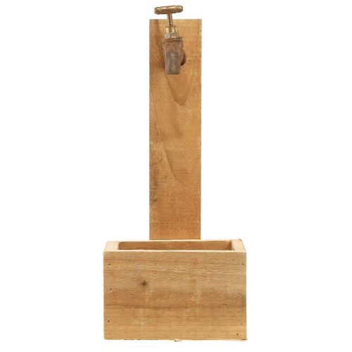 Artikel Plantekasse Træfontæne Trug Optik Naturrust L15,5cm