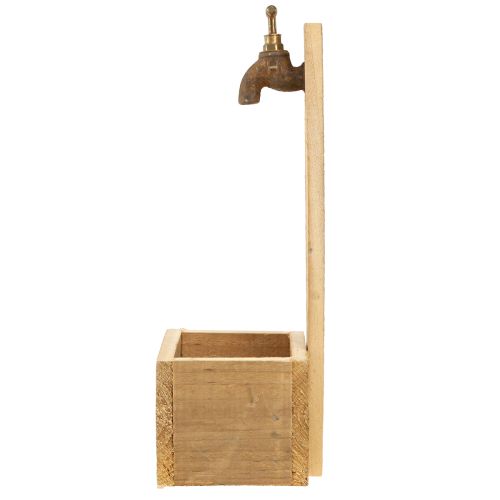 Artikel Plantekasse Træfontæne Trug Optik Naturrust L15,5cm