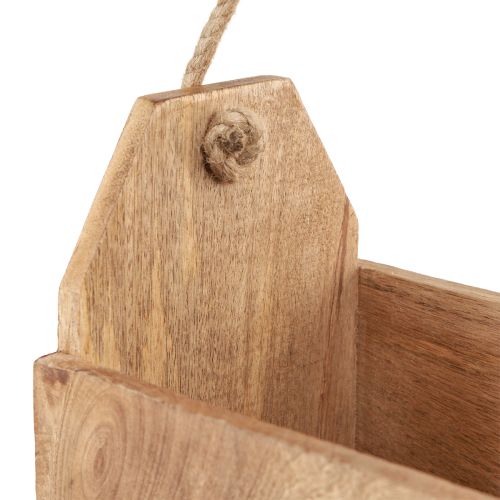 Artikel Plantekasse naturtræjute med hank 35x16x21,5cm