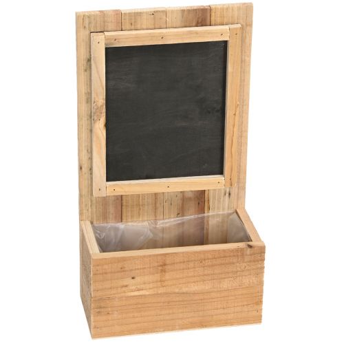 Floristik24 Plantekasse med træplade Rustik blomsterkasse 20×11,5×36cm