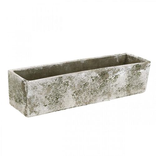 Floristik24 Plantekasse rektangulær i antik look i beton 30×8×7cm