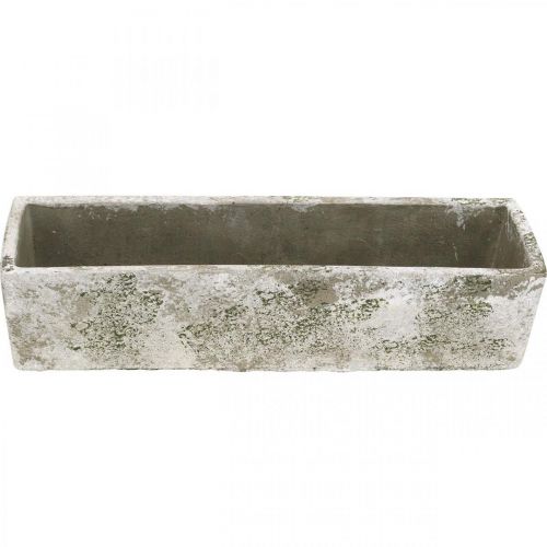 Floristik24 Plantekasse rektangulær i antik look i beton 30×8×7cm