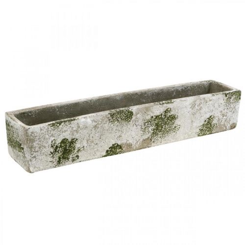 Floristik24 Plantekasse beton antik look Rektangulær blomsterkasse 40×8×7cm