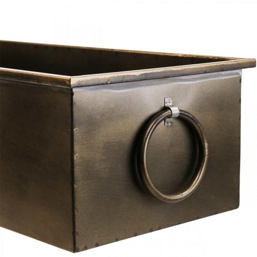 Artikel Blomsterkasse Metal Plantekasse Messing 59/53/47 cm Sæt med 3