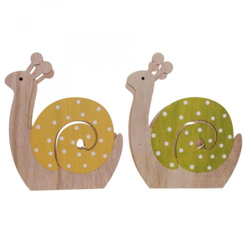 Floristik24 Plantekasse snegle træ cachepot træsnegl 19cm 2stk