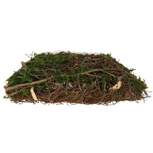 Artikel Plantepude med slyngplanter, mos, planteskål, naturlig 20×20×6,5 cm