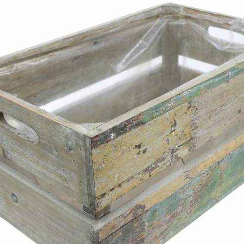 Floristik24 Planter træboks 45/39 / 34,5 cm 3stk