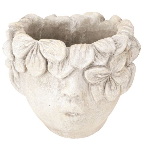 Plantehoved urtepotte beton look pigehoved H13,5cm