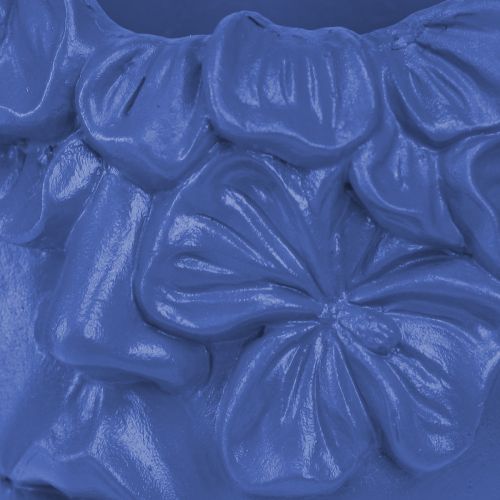 Artikel Plantehoved Polyresin Bust Plantekasse Blå 13,5×13×14cm