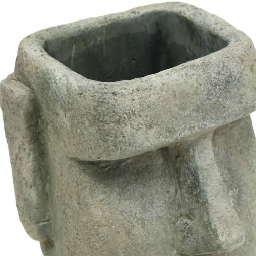Floristik24 Plantehoved Moai buste grå H28cm