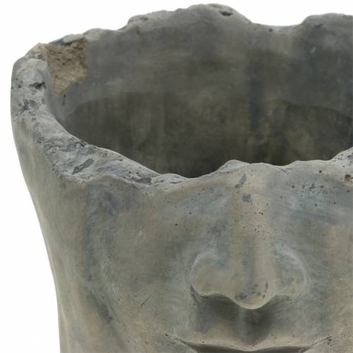 Floristik24 Plantehovedbuste af beton til plantning grå H14,5cm 2stk