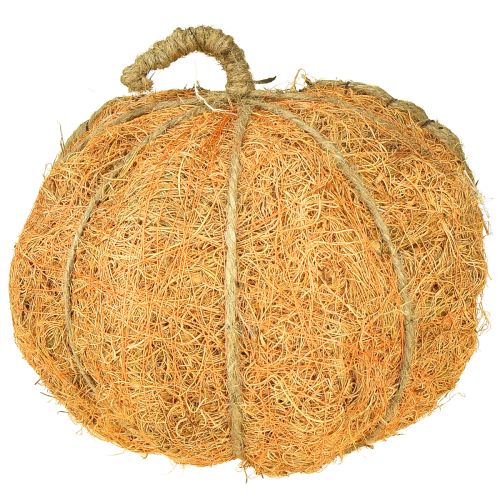 Artikel Plantekurv græskar med folie efterårsdekoration orange Ø18cm H15cm