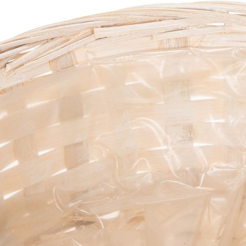 Artikel Flettet kurv som stilfuld blomsterdekoration til opholdsstuen, 23 cm, 6 stk.