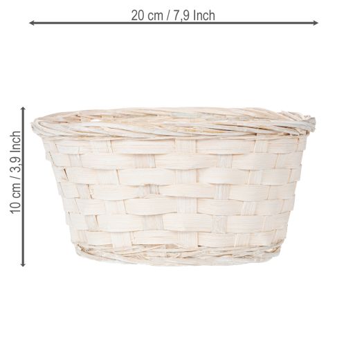 Artikel Kurvedekoration i flet til alsidig indretning, 20 cm, 8 stk.