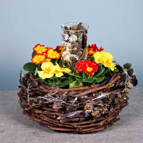 Floristik24 Plantekurv vinstokke gren natur Ø36cm H16cm