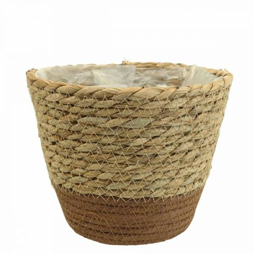 Plantekurv planter søgræs kurv deco natur Ø19cm H16cm