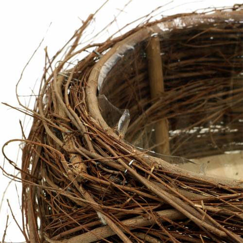 Floristik24 Plantekurv vinstokke og kviste natur Ø37 / 28cm, sæt med 2